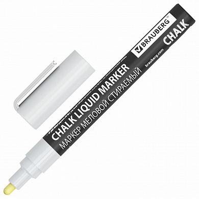Brauberg ������� ������� Chalk liquid marker ����� 5 ��, 3 �� �� ��������� 152596