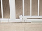 Safe and Care Ворота AUTO с дозакрывателем двери металлические на распорках 73-80,5 см Белый