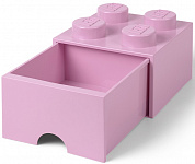LEGO Лего Система хранения 4 выдвижной нежно-розовый 40051738