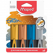 Maped ����� ����������������� � ��������� Fluo Pep's Glitter 4 �� 1-5 �� 742000