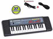Zhorya Синтезатор детский 37 клавиш с микрофоном черный ZYB-B3153-1 с 3 лет