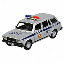 Технопарк Машина ВАЗ-2104 Жигули Полиция 12 см, металл 2104-12РОL-SR с 3 лет