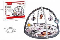 Metway Коврик игровой Джунгли с дугами, погремушками и зеркальцем, диаметр 85 см 8755-3 с рождения
