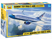 Звезда Авиалайнер Боинг 737-700 С-40В Сборная модель 1:144 арт.7027 с 10 лет