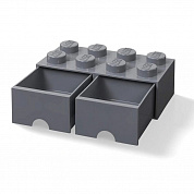 LEGO Лего Система хранения 8 выдвижной темно-серый 40061754