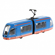 Технопарк Трамвай с гармошкой 19 см, инерционный, синий, металл SВ-17-51-О-WВ(NО IС) с 3 лет