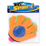 YG Игра на открытом воздухе Мячеловка (мяч, перчатка-липучка 24 см - 2 шт) YG13I с 8 лет