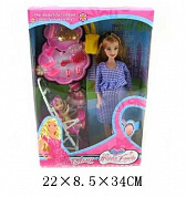 Next Набор кукла с ребенком и аксессуарами 88076-1 с 3 лет