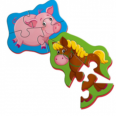 VladiToys Baby puzzle������ ��������� ����� ������� � ��������� VT3208-05 � 2 ���