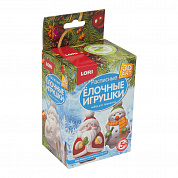 LORI 3D роспись елочных игрушек Дед Мороз и Снеговик Ир-012 с 5 лет
