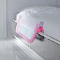 Lindam Защитный бортик для кровати на металлическом каркасе 95 см Розовый