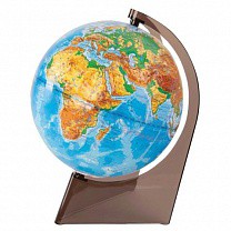 Глобусный мир Глобус физический, диаметр 210 мм, рельефный 10275