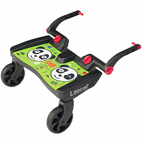 Lascal Подножка для второго ребенка Buggy Board Maxi Panda City Green