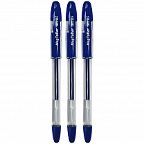 MagTaller Ручка гелевая SOFT GEL 0.5mm, с резиновым упором, синяя, 3 шт арт.220040/3C
