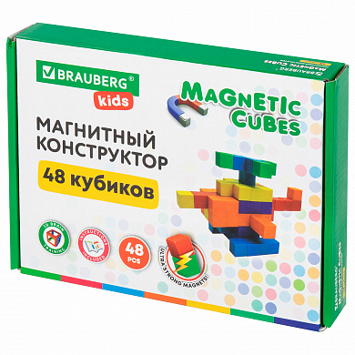 Brauberg ��������� ����������� Magnetic Cube ���������� 48 ��������� ������� Kids 665723