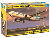 Звезда Пассажирский авиалайнер Боинг 737-8МАХ Сборная модель 1:144 арт.7026 с 10 лет