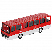 Технопарк Рейсовый автобус 17 см, двери, инерция, металл IKABUS-17-RDWH с 3 лет