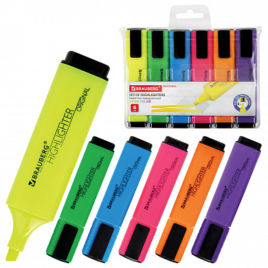 Brauberg ����� ����������������� 6 ������ Original Neon 1-5 �� 152216