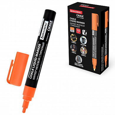 Brauberg ������ ������� Chalk liquid marker 3 �� ��������� ��������� 152591