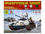 Моделист Советский танк Т-34-76 1:72 Подарочный набор с клеем и красками ПН307201 с 12 лет