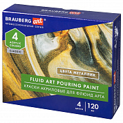 Brauberg ������ ��������� ��� ������� ������ ����� Pouring Paint 4 ����� ����� �������� 192239
