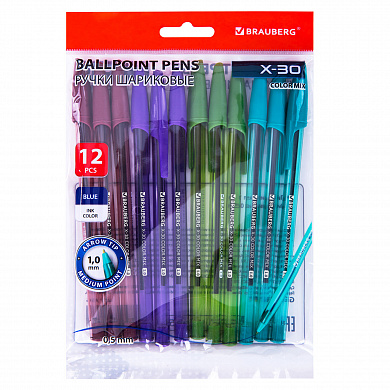 Brauberg ����� ��������� X-30 Color Mix 12 �� ����� ������� ���� 1 �� 0,5 �� 144336