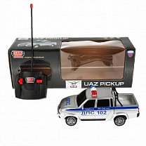 Технопарк Машина UAZ Pickup Полиция 20 см на р/у, свет, серый PICKUP-20L-POL-GY с 3 лет