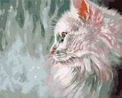 Next Роспись по холсту (картина по номерам 50х40 см) Кошка Q785/Q785-1 с 8 лет