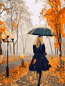 Картина по номерам Дождливая осень Роспись по холсту 40х50 см BFB1906 с 8 лет
