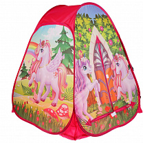 Играем Вместе Палатка детская игровая Единороги 81х90х81см, в сумке 314144 GFА-UС01-R с 3 лет