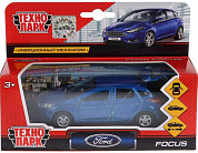Технопарк Машина Ford Focus Turnier 12 см, двери, багажник, синий, металл FОСUSSW-12-ВU с 3 лет