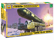 Звезда Российский ракетный комплекс Тополь Сборная модель 1:72 арт.5003 с 10 лет