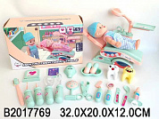 Набор Доктора Стоматологический кабинет 20 предметов, с куклой, свет 7004-3 с 3 лет