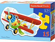 Castor Land Пазл-midi Забавный самолет 15 элементов 5092/B3-015092 с 3 лет