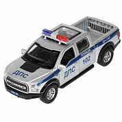 Технопарк Машина Ford F150 Raptor Полиция 12 см, двери, металл F150RAP-12POL-SR с 3 лет