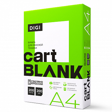 CartBlank ������ ��� ������� �������� ������ �4 ������� 200 �/�2, 200 � CartBlankDIGI, 145% (CIE)
