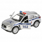 Технопарк Машина Infiniti QX70 Полиция 12 см свет, звук, металл QX70-P-SL с 3 лет