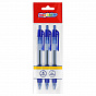 MagTaller Ручка автоматическая шариковая Comfort, 0,5мм, синяя, 3 шт арт.200262/3С