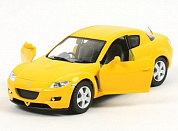 Kinsmart Модель машины Mazda Rx8 желтый KT5071W с 3 лет
