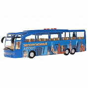 Технопарк Автобус экскурсионный 30 см свет, звук, пластик ВUSТОUR-30РL-ВU с 3 лет
